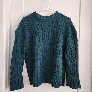 Lululemon Cable-knit Oversized Crewneck Sweater Sz Xs